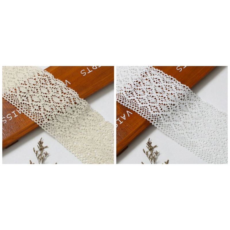 RENDA RAJUT KAIT KATUN LEBAR 12 CM HARGA PERMETER