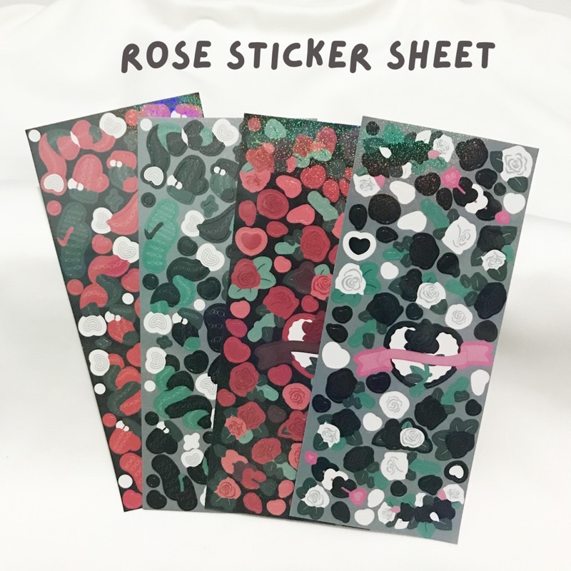 

1 Sheet Rose Sticker || Sticker Aesthetic Sticker Ins Korea Sticker Hiasan Sticker Lucu Kawai Imut Sticker Hias Photocard PC Planner Journal Jurnal Scrapbook Bujo Diary Gift Sticker Deco Kiss Cut Hologram Sticker Murah Sticker Vintage Sticker Retro