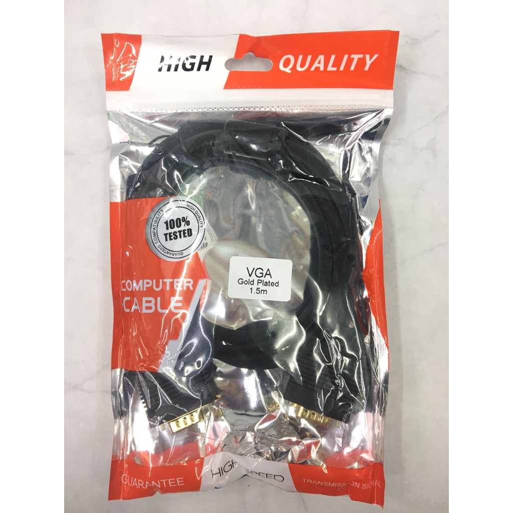 Kabel VGA gold plated 1,5meter / kabel vga to vga gold 1,5meter / vga gold 1,5m