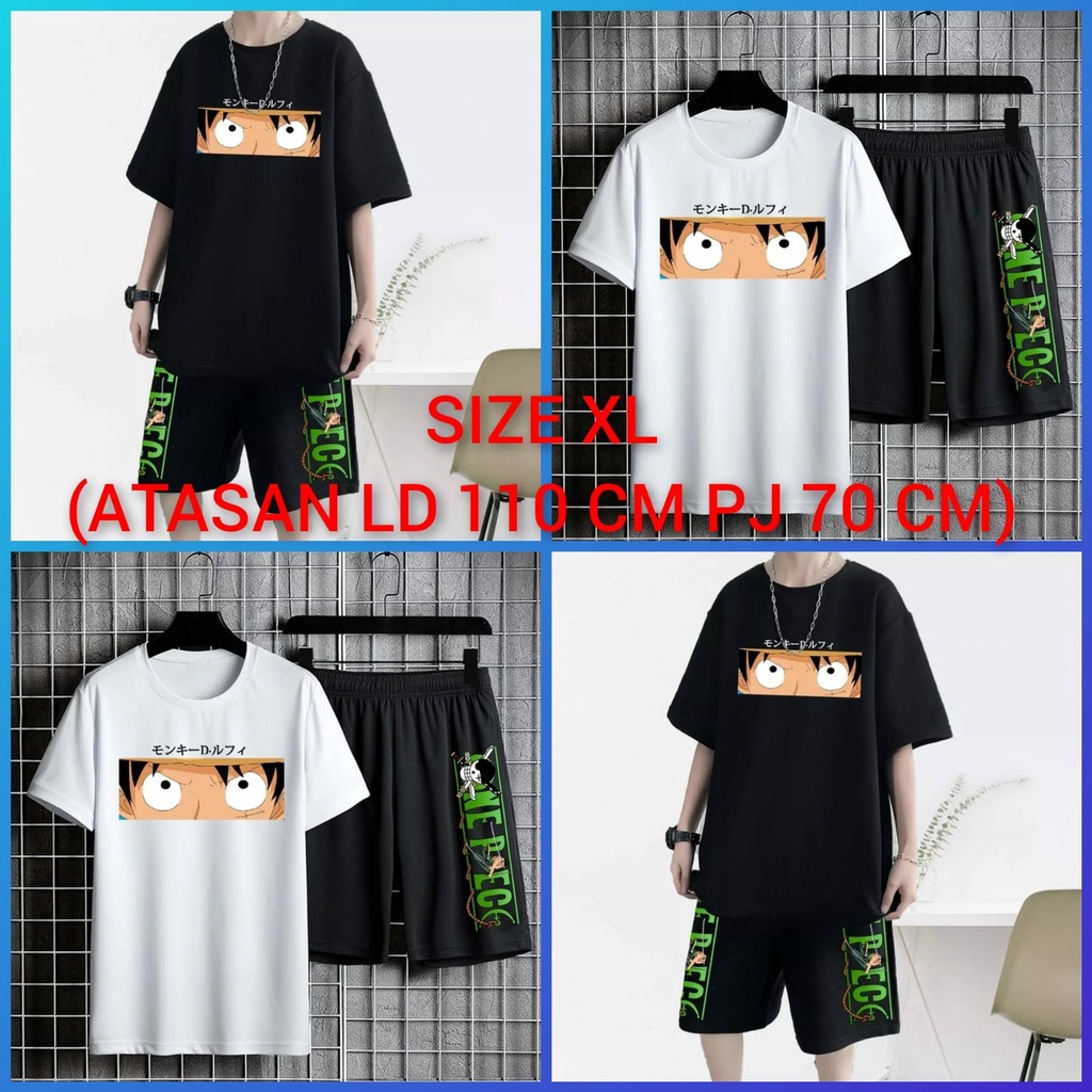 BISA COD/JHOSE/STELAN MATA LUFFY/SET BAJU DAN CELANA/TERARU