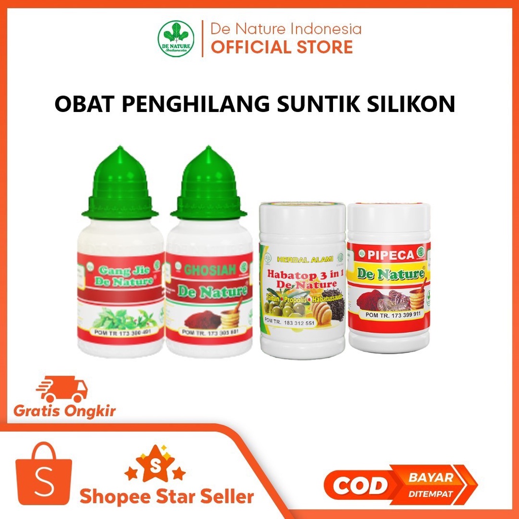 Obat penghilang Suntik Silikon Minyak Kemiri, bekas Filler Payudara, Hidung, Kelamin Pria bengkak Pa