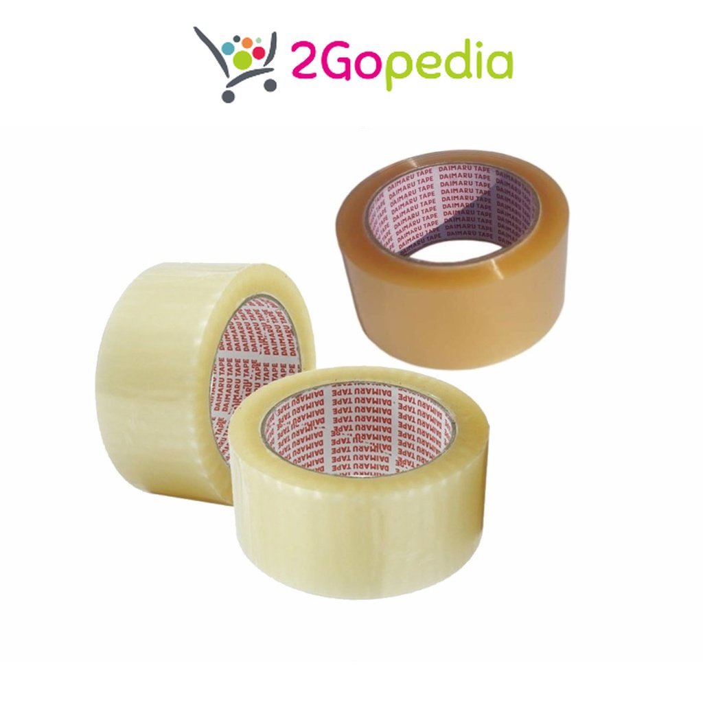 

Isolasi Lakban OPP 2 Inch X 90 Yard Bening/ Transparan/ Coklat Daimaru Grosir Murah Atk