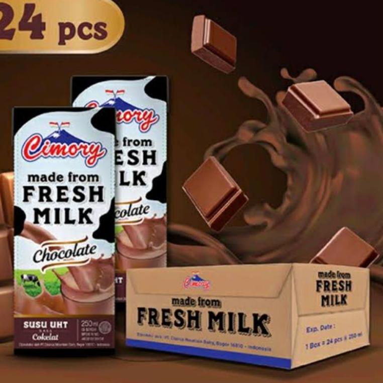 

10.10 STOK READY 1 DUS (24pcs) - CIMORY SUSU UHT 250ml CHOCOLATE murah