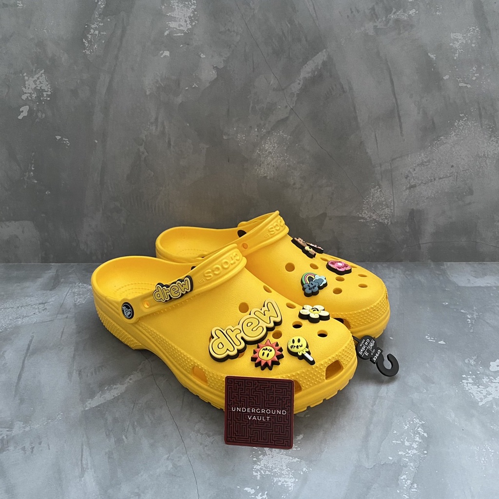 Crocs x Justin Bieber with Drew House Classic Clog - Yellow Kuning