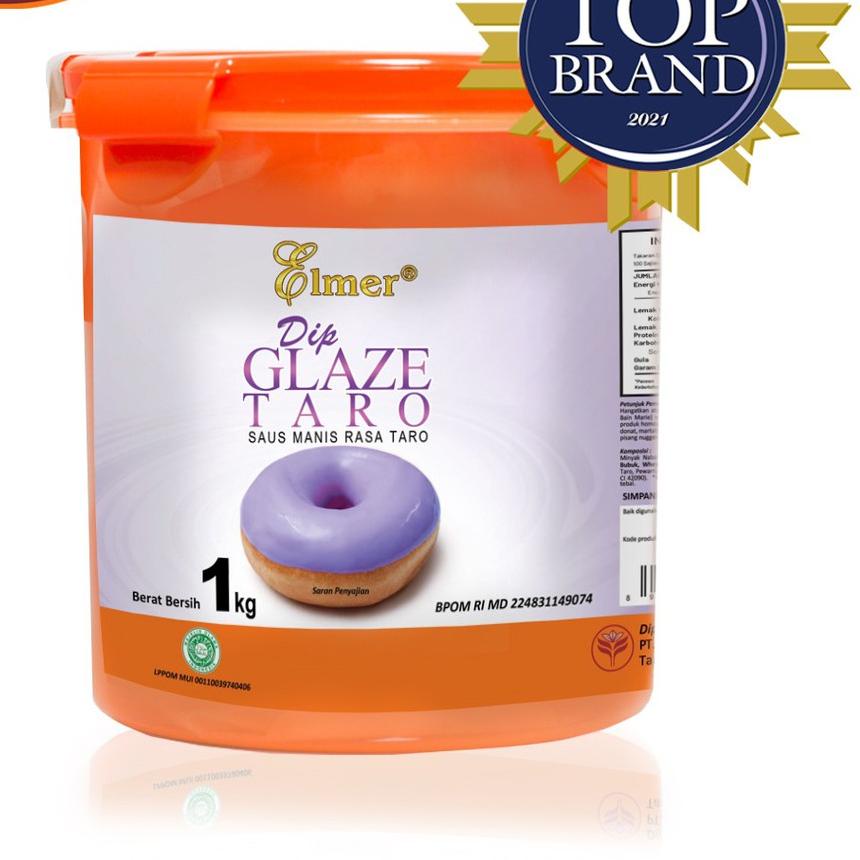 

Diskon✔️Elmer Dip Glaze Taro 1 kg | Topping Donat | Selai Roti|KD3
