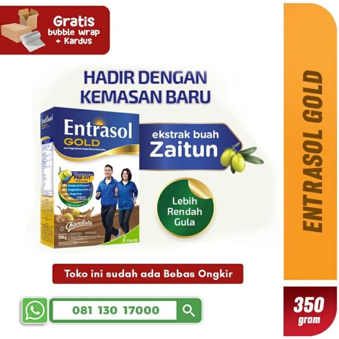 [ COD ] Entrasol Gold Coklat 350 gram / Susu Entrasol Gold