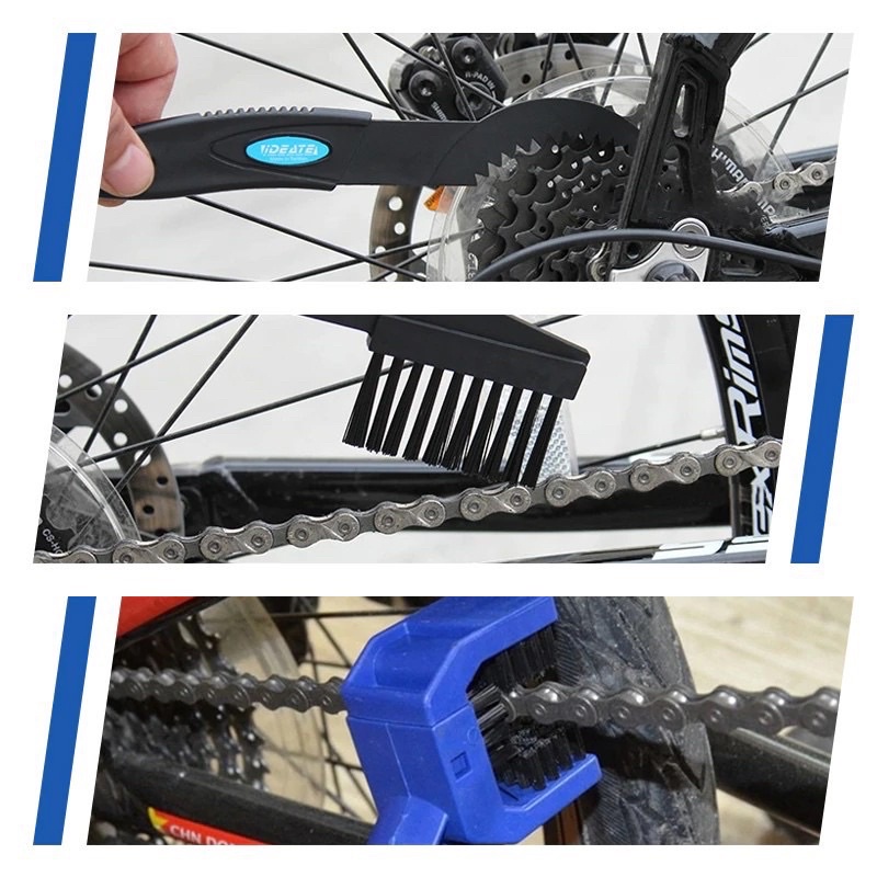 PAKET SIKAT PEMBERSIH RANTAI SEPEDA PELUMAS LUBE bike chain cleaner set Gir Gear Sprocket