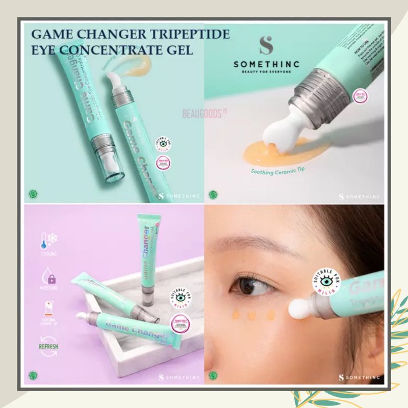 SOMETHINC GAME CHANGER Tripeptide Eye Concentrate Gel - Atasi Mata Panda &amp; Kerutan