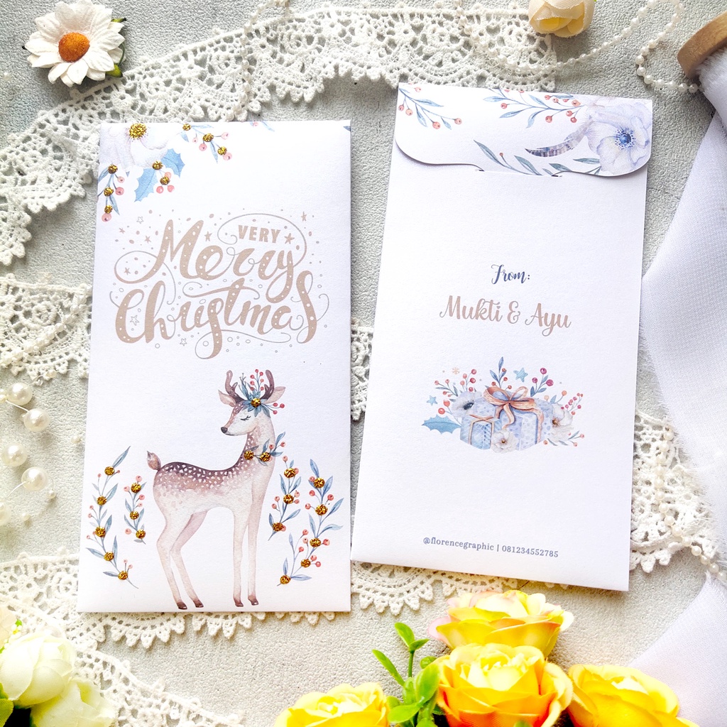 

Angpao natal Spesial custom christmas amplop bisa tulis nama - Envelope / hongpao gereja new year