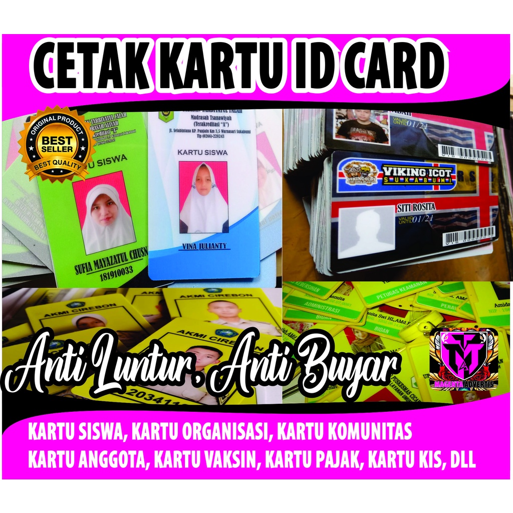 

Kartu Member / Cetak Id Card , Komunitas, Kartus Siswa, Organisasi, Kartu member, Kartu Anggota, Dll