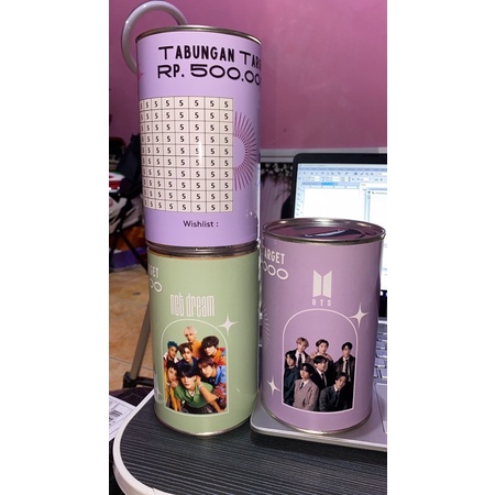 Celengan target/Tabungan target Kpop | BTS Seventeen TXT Treasure Enhypen Straykids NCT Dream