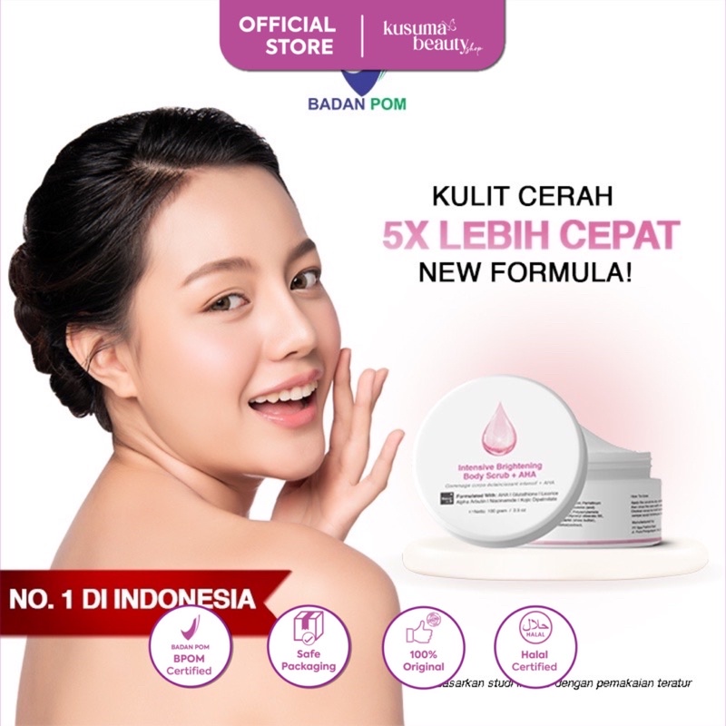 Jual Beaudelab Intensive Brightening Body scrub + AHA 100gr Shopee