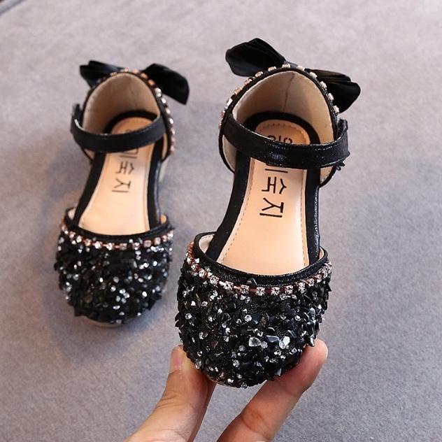 SH2-Sepatu Pesta Anak Perempuan Import  Rhinestone H54Q