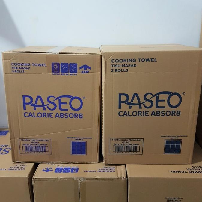 [COD] PASEO Tissue Dapur isi 3 ROLL-1 Dus-Grab Gojek Only HEMAT Kode 650