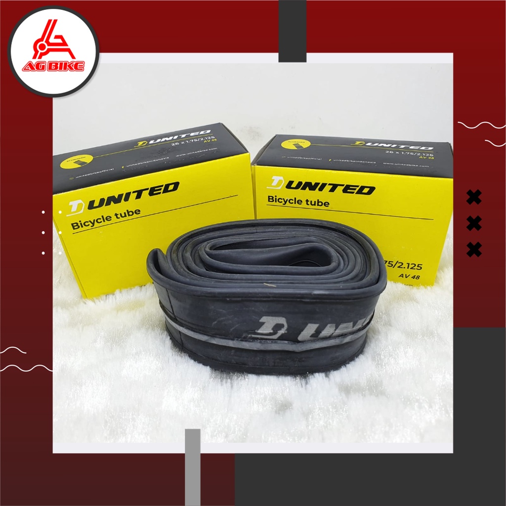 Ban dalam sepeda 26 x 1.75/2.125 175 2125 AV 48mm united