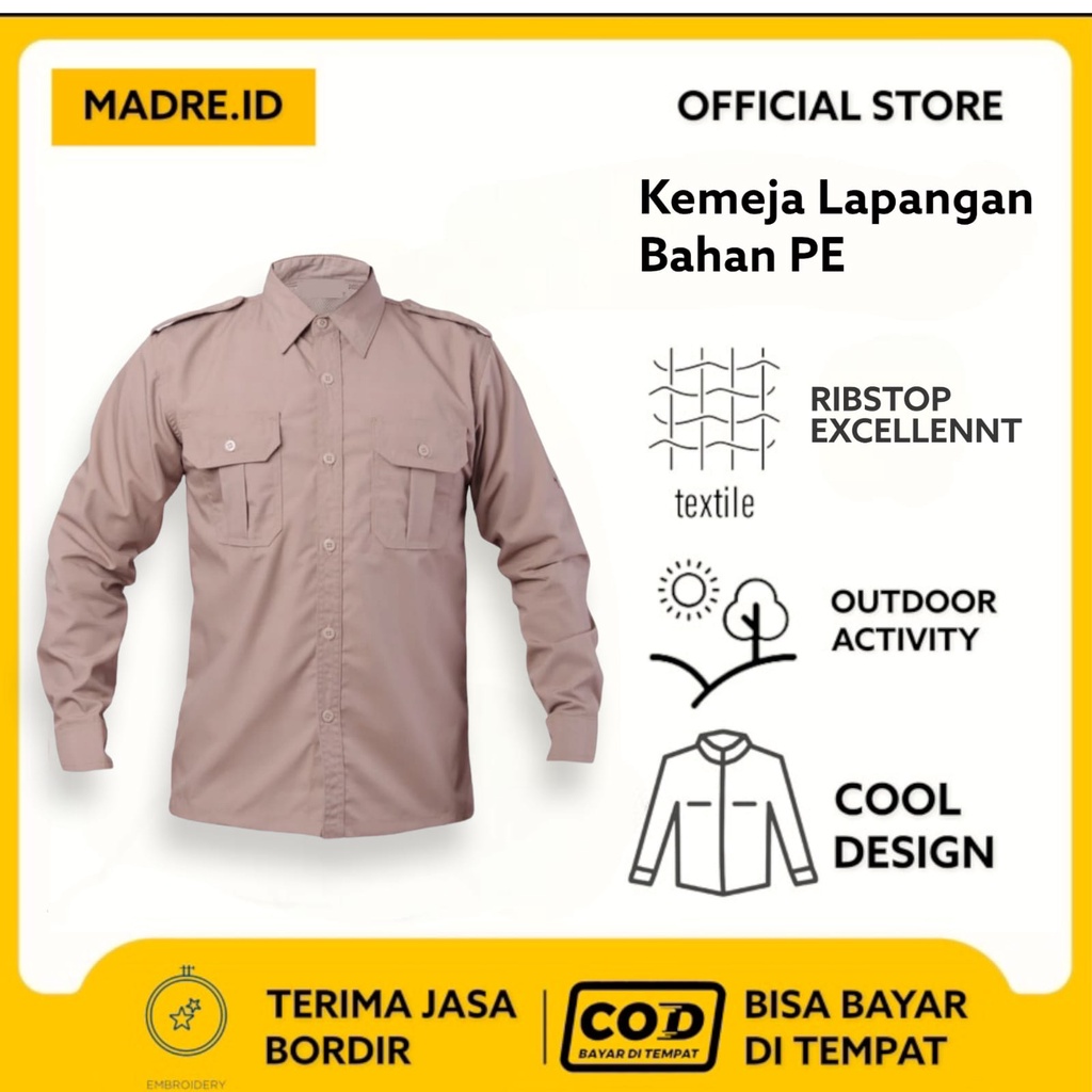 Excellent Series - Kemeja Lapangan Tactical Pdl Outdoor Lengan Panjang