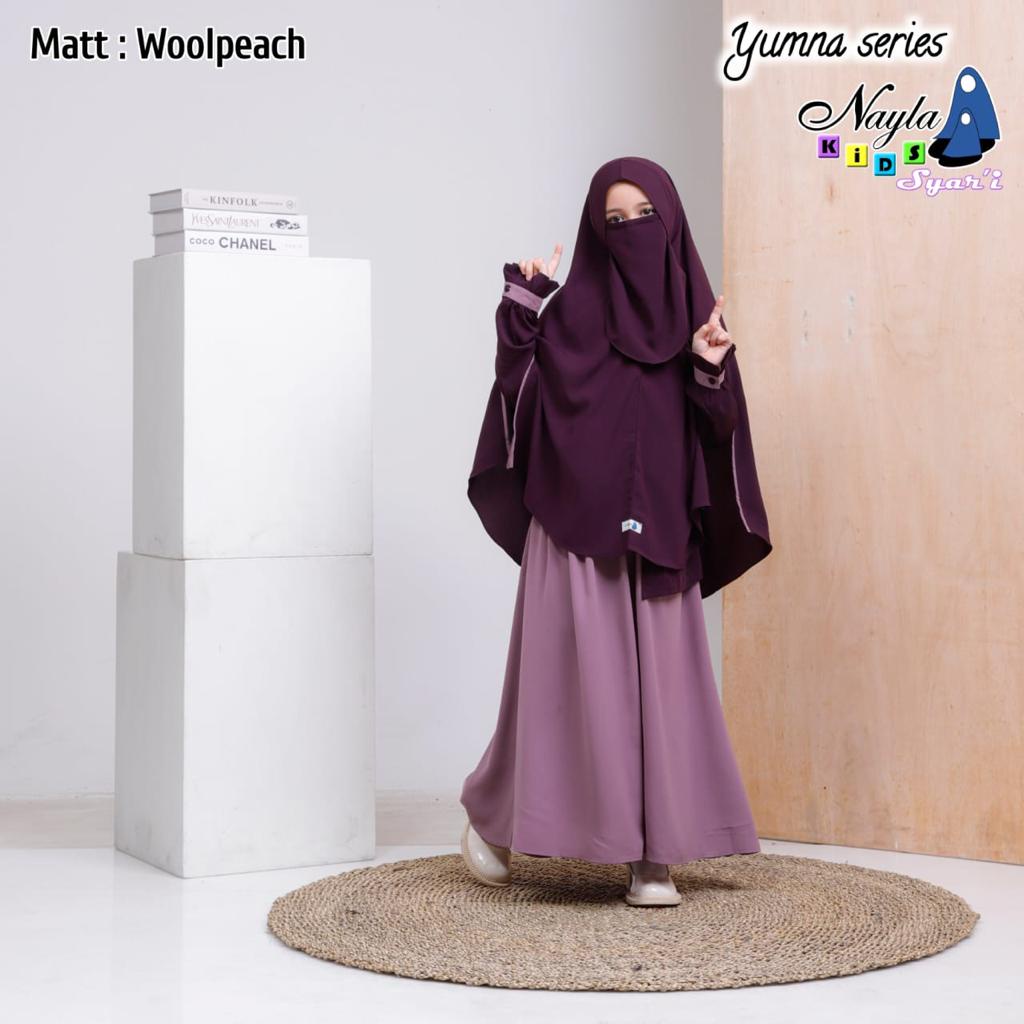 Set Gamis Jilbab Anak Yumna Nayla Kids