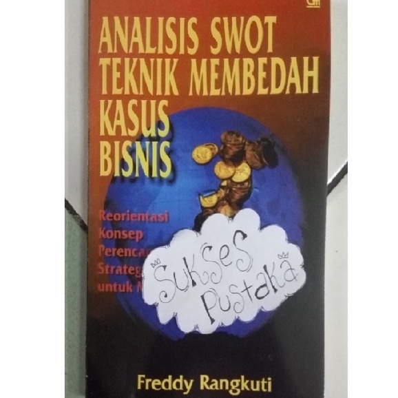 BUKU TEKNIK MEMBEDAH KASUS BISNIS ANALISIS SWOT - FREDDY RANGKUTI [ORIGINAL]