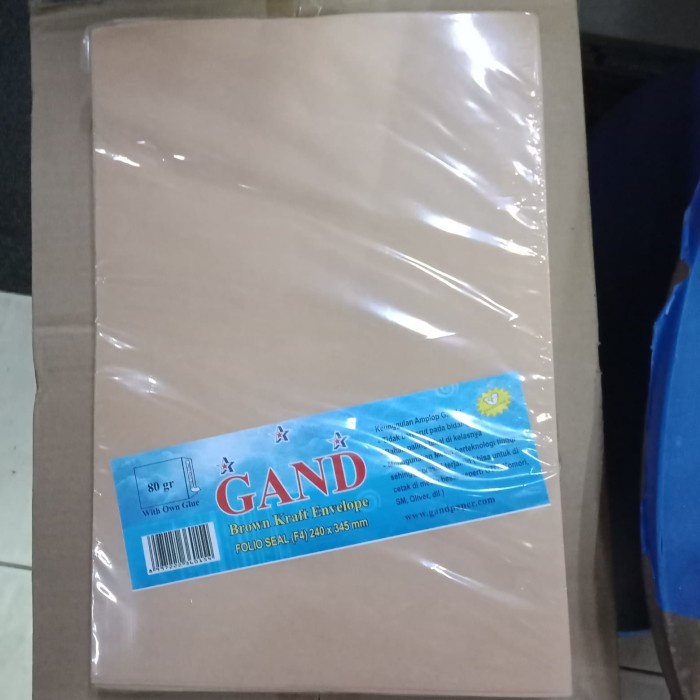 

Wow Amplop Coklat Gand Folio+Lem Limited