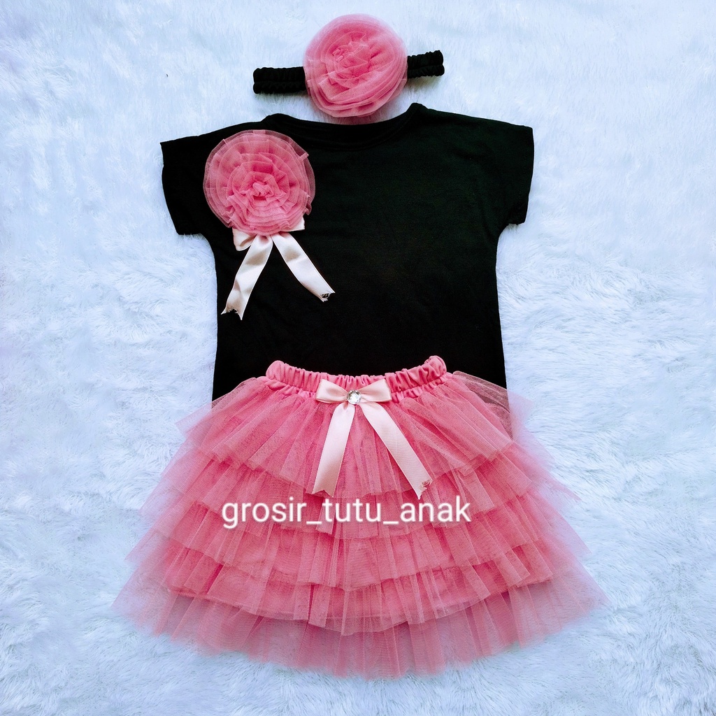Setelan Rok Anak Perempuan - Setelan Rok Tutu Bayi - Setelan Rok Tutu Anak Perempuan - Setelan Rok T