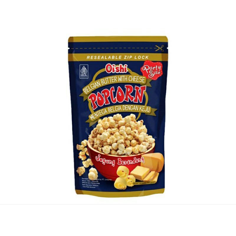 

oishi popcorn belgian butter with chesee | 100gr .