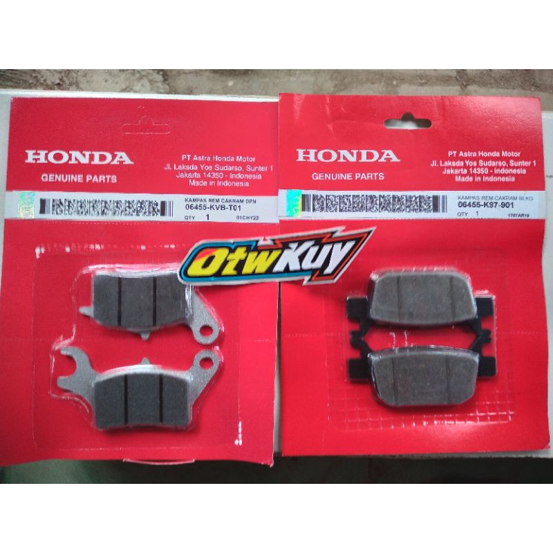 Kampas rem Dispad set depan belakang VARIO 160 ABS