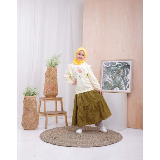 setelan rok anak,set Najwa teenger