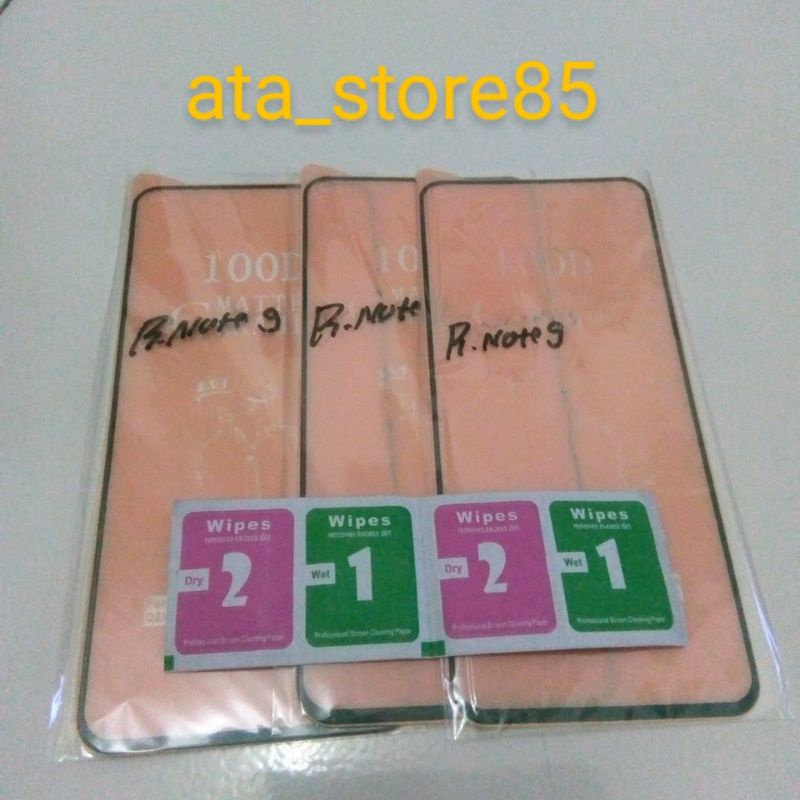 Tempered Glass Xiaomi Redmi Note 9 | Redmi Note9 Anti Gores Pelindung Pengaman Layar HP Matte Film Ceramics Original