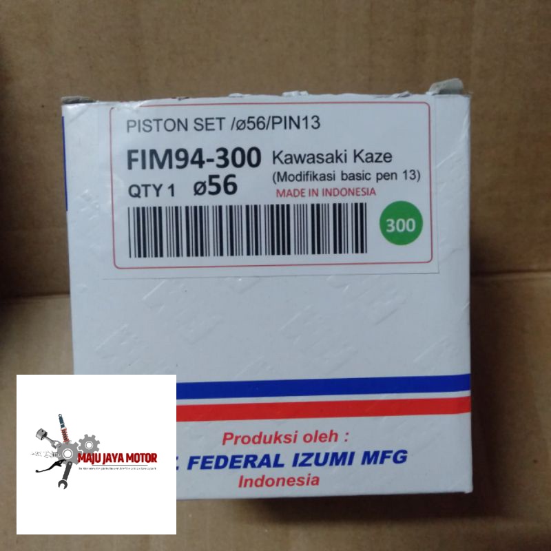 PISTON KIT FIM 94 PIN 13 DIAMETER 56 KAZE untuk rubahan VARIO,BEAT,SCOOPY,Abs REVO, Jup Z, vega zr, 