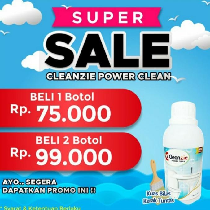 Pembersih lantai kamar mandi CLEANZIE POWER CLEANER