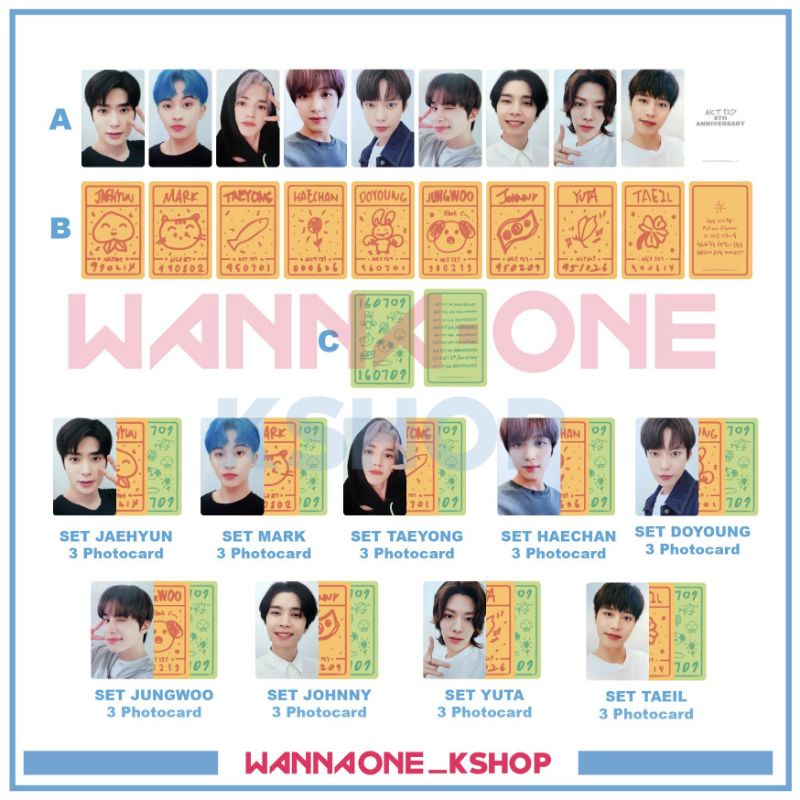 photocard 6th nct 127 anniversary