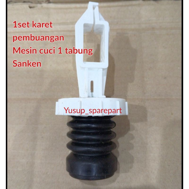 Sil karet pembuangan mesin cuci Sanken 1 tabung (1set)