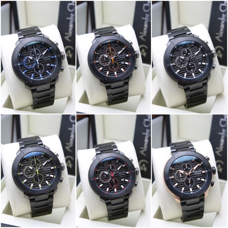 JAM TANGAN PRIA ALEXANDRE CHRISTIE AC 6626MC AC6626 RANTAI ORIGINAL