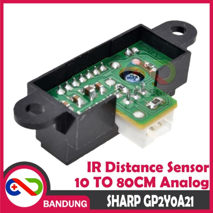 SHARP IR GP2Y0A21YK0F GP2Y0A21 ANALOG SENSOR JARAK 10 TO 80CM DISTANCE SENSOR