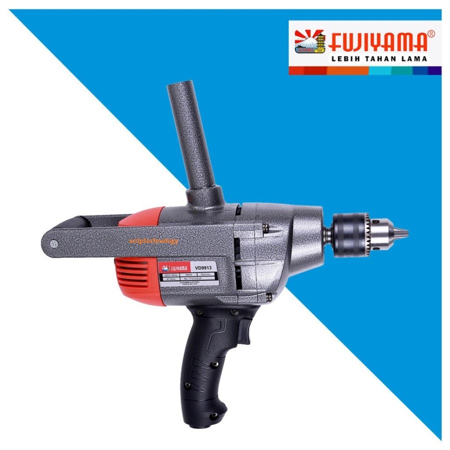 Mesin Bor Listrik Tangan Fujiyama VD 9913 13mm 2 Hand Electric Drill Original