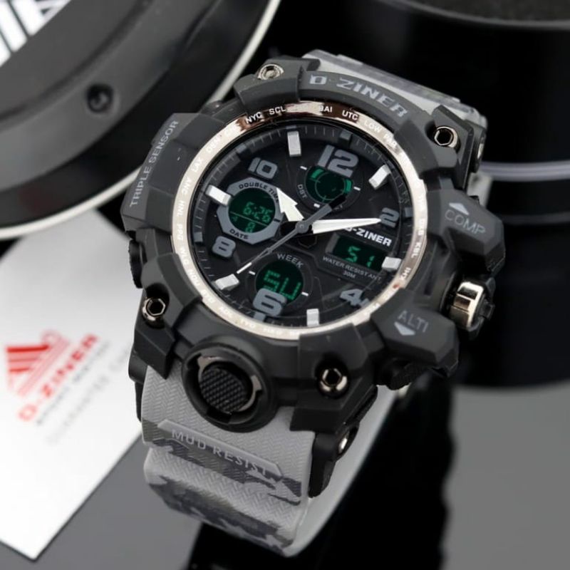 Dziner Gg1000 Fashion Pria Terlaris Tahan Air 50M Jam Tangan Pria Original