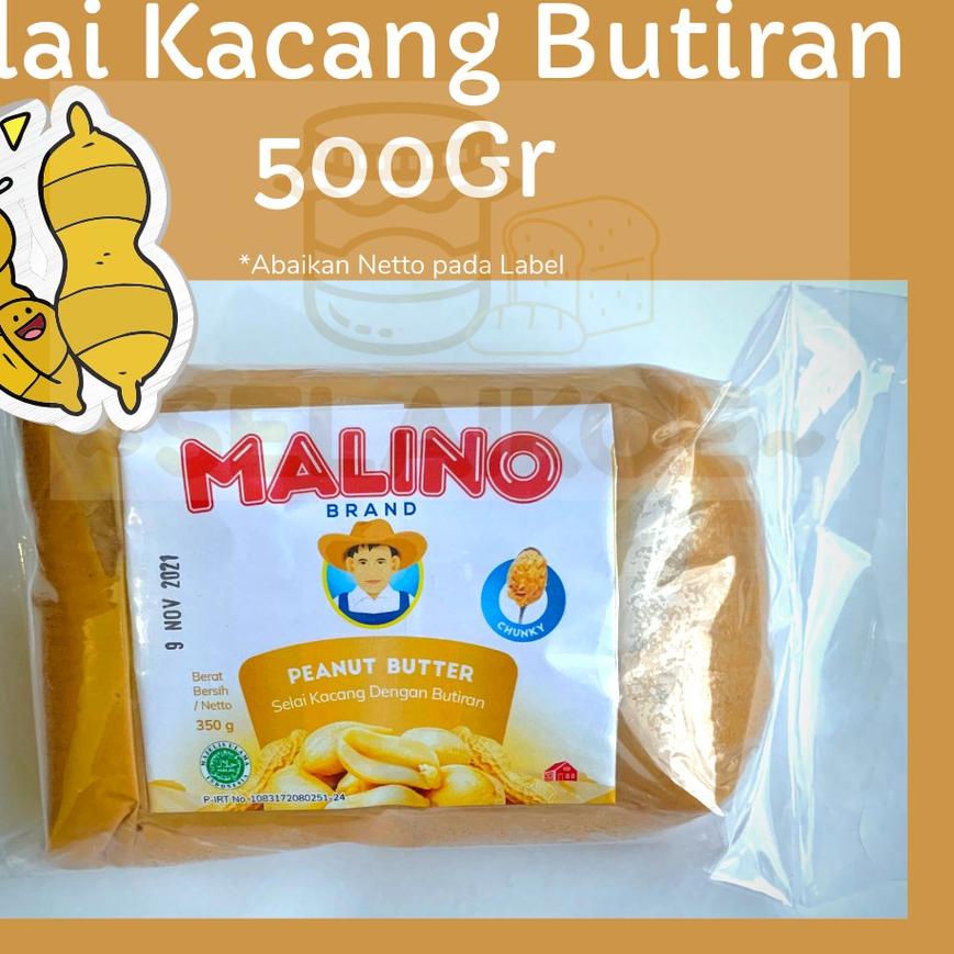 

Original Selai Kacang Butiran Peanut Butter Chunky 500gr - MALINO BRAND murah