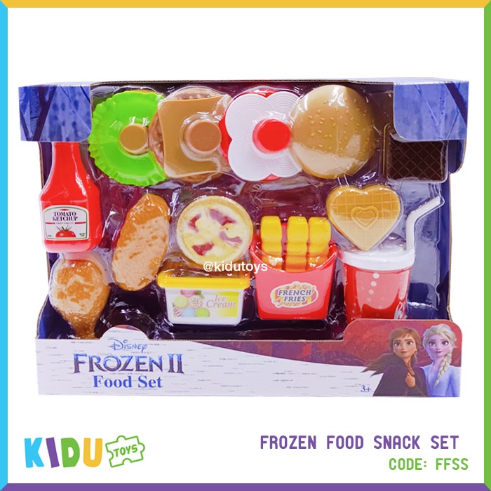 Mainan Anak Frozen Food Snack Set Kidu Toys