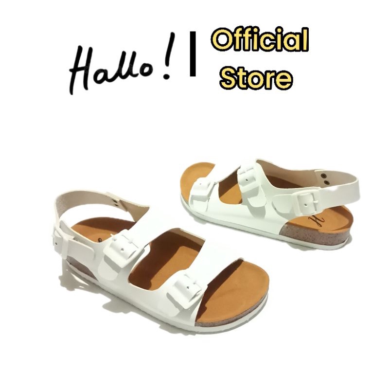 Hello - Sandal Birken Tali Wanita Original Sendal Cewek Casual Puyuh (Hello Cassandra)