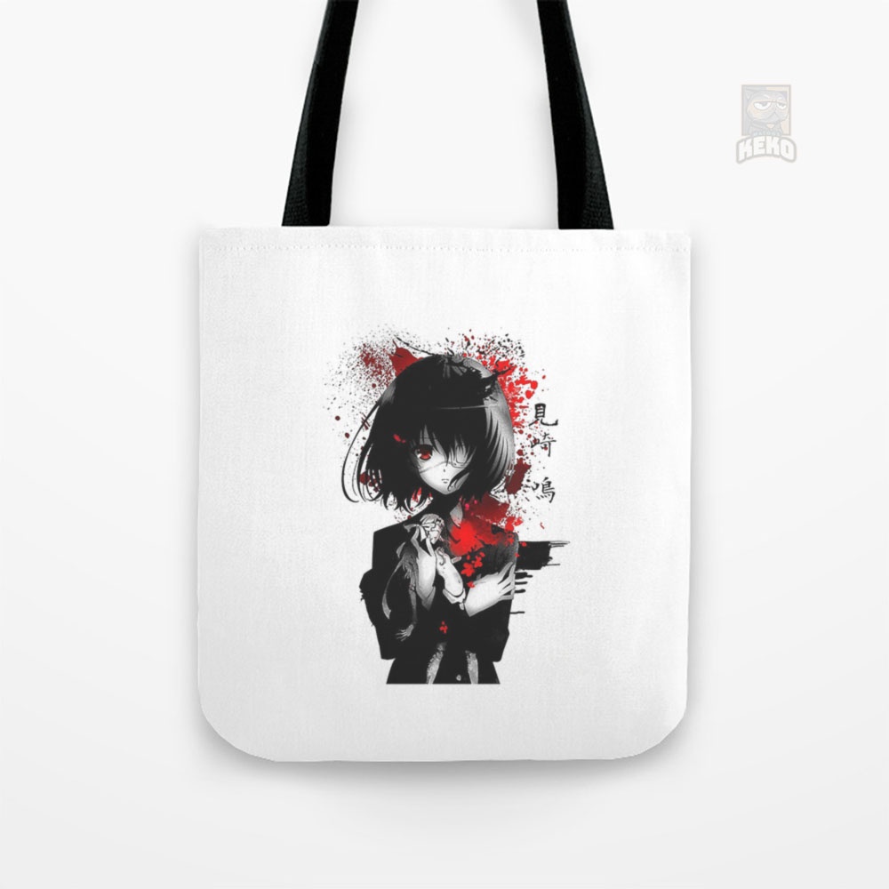 Tote Bag Kanvas Another Japanese Mei Misaki Retro Anime Drawing