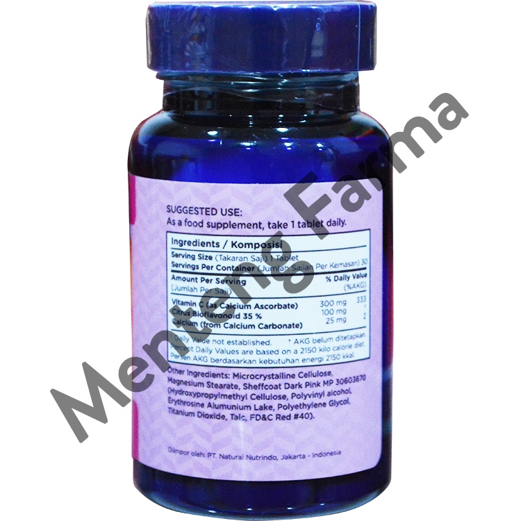 Wellness Excell C 300 Mg Isi 30 Tablet - Asupan Vitamin C
