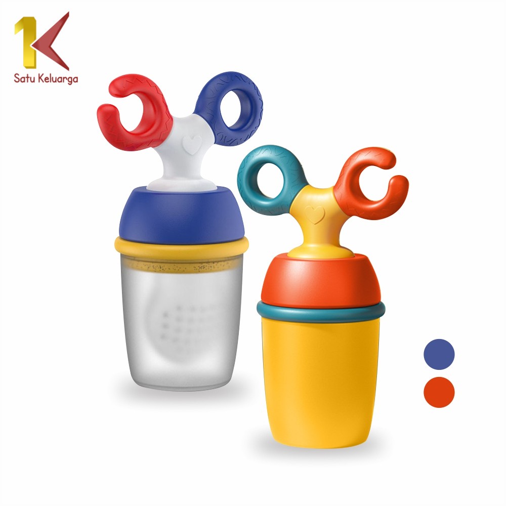 Satu Keluarga Empeng Buah Bayi MPASI C633 Gigitan Anak Bayi Fruit Feeder Pacifier Dengan Tutup / Dot