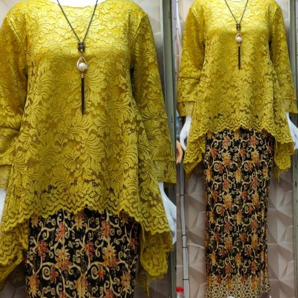 Paling Laris ( COD JAMIN 100% GAK NYESAL ) atasan brokat/ kebaya brukat/atasan kebaya/atasan kebaya 