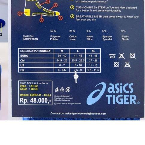 Kaos Kaki AsicsTiger 1B Sepatu Tenis Meja Pingpong Bet Bat Bad Donic