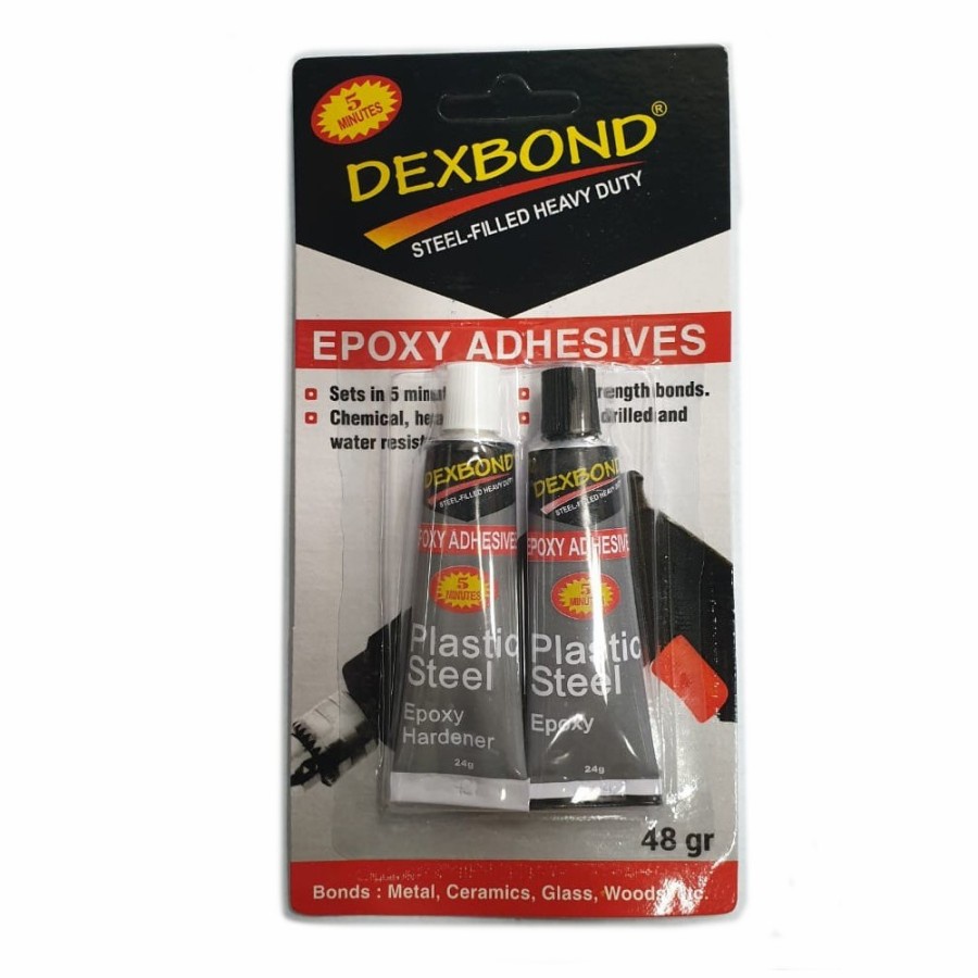 Lem Kawin Besi Campur Dextone Dexbond 48 Gram Lem Hitam Epoxy