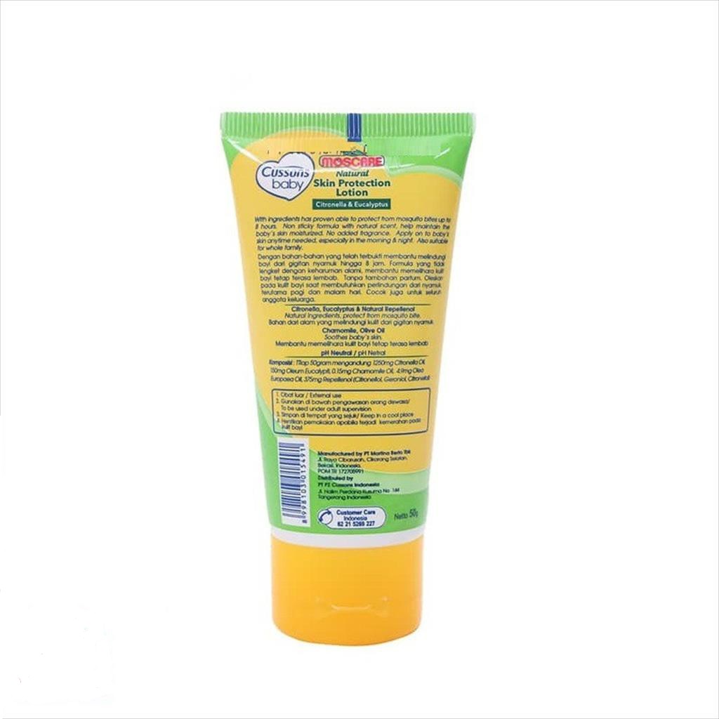 Bisa COD Cusson Baby Mozcare Natural Skin Protection Lotion 50g 100g Losion Melindungi Dari Gigitan Nyamuk