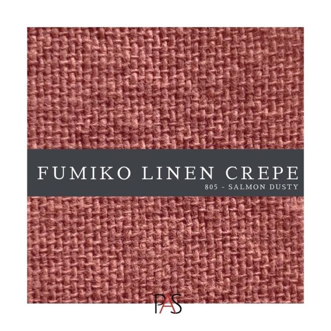 Bahan yard Linen Fumiko Premium 1 2 Ecer Kain Crepe