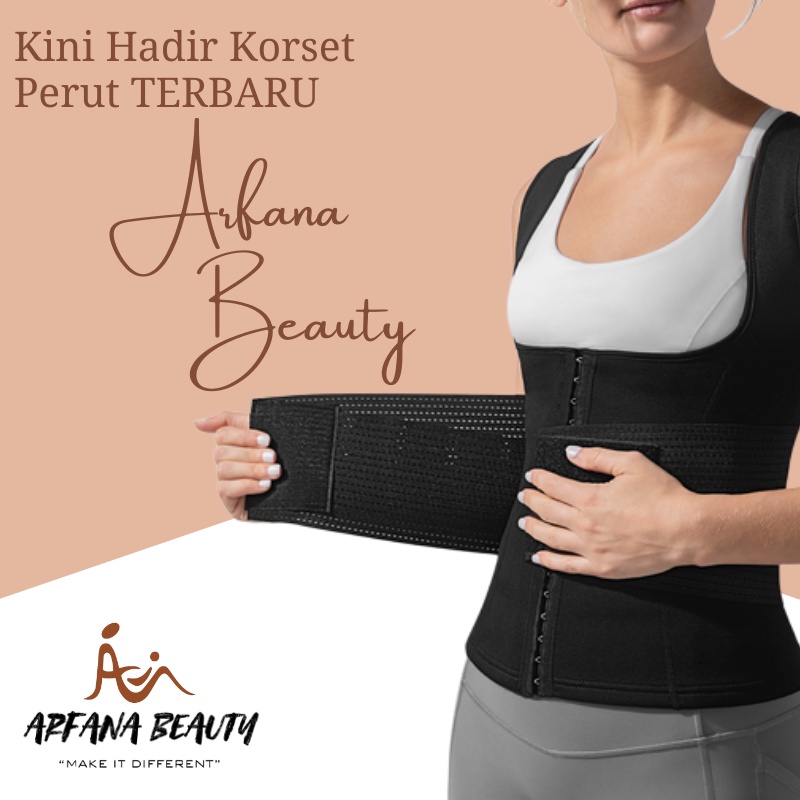 KORSET PELANGSING PENGECIL PERUT BUNCIT  WANITA  TANTOP PLUS CINCHER BELT 2 IN 1 HOT SHAPER TERBARU