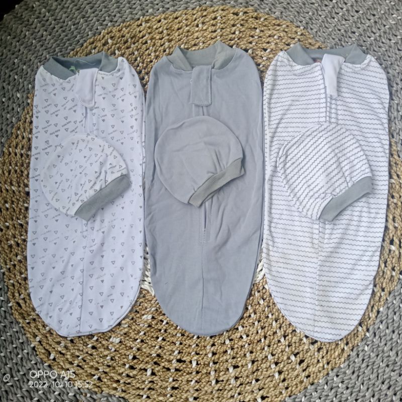 3pcs bedong instan+topi