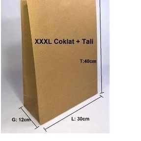 

Paperbag coklat tali XXXL